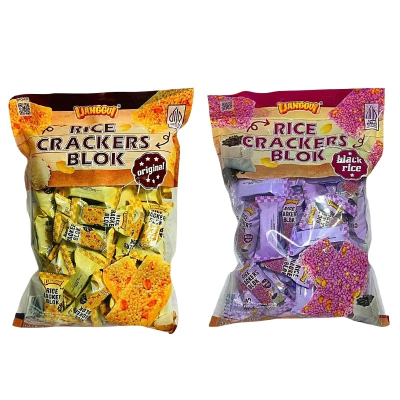 

[ LIANGGUI ] Jipang Beras I Rice Crackers Blok I Kacang Original | Beras Hitam | VIRAL Enak