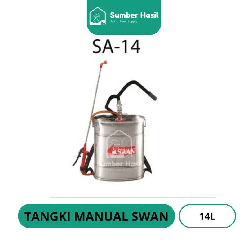 TANGKI SWAN 14 LITER TANGKI SEMPROT SWAN MANUAL SA-14 SPARYER MANUAL SWAN ORGINAL