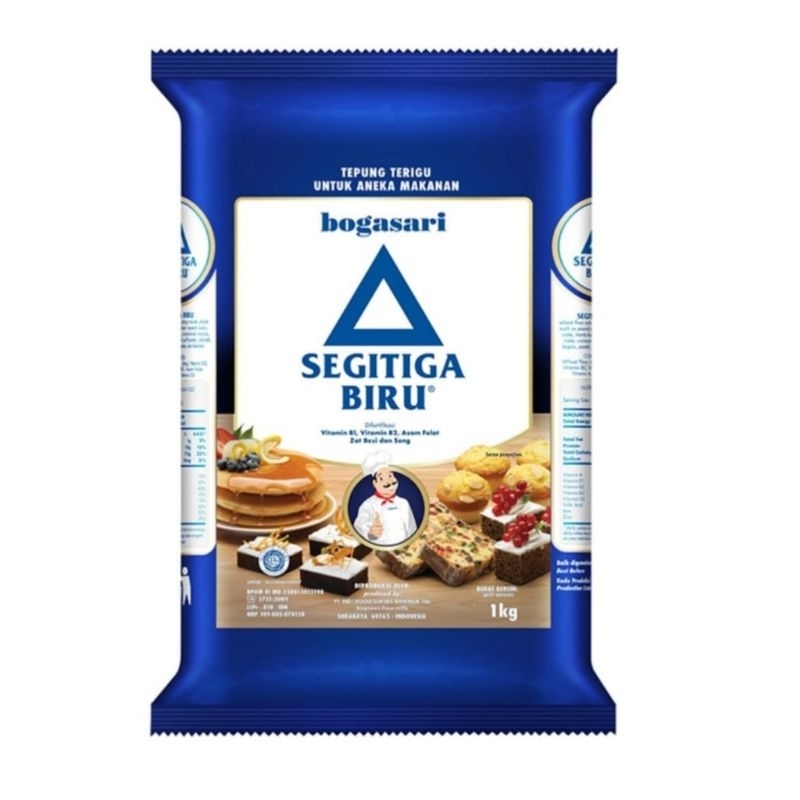 

SEGITIGA BIRU TEPUNG TERIGU KEMASAN 1 KG/1000 GRAM BY BOGASARI TStore