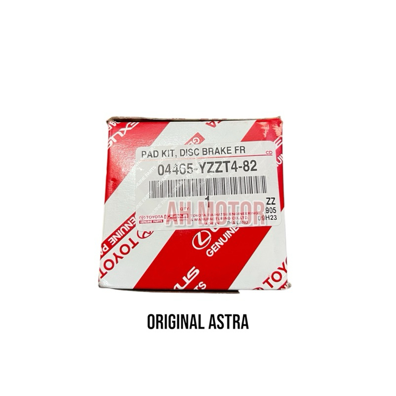 Brake Pad Kampas Rem Depan Fortuner Hilux 04465-YZZR5-82 / 04465-YZZT4-82