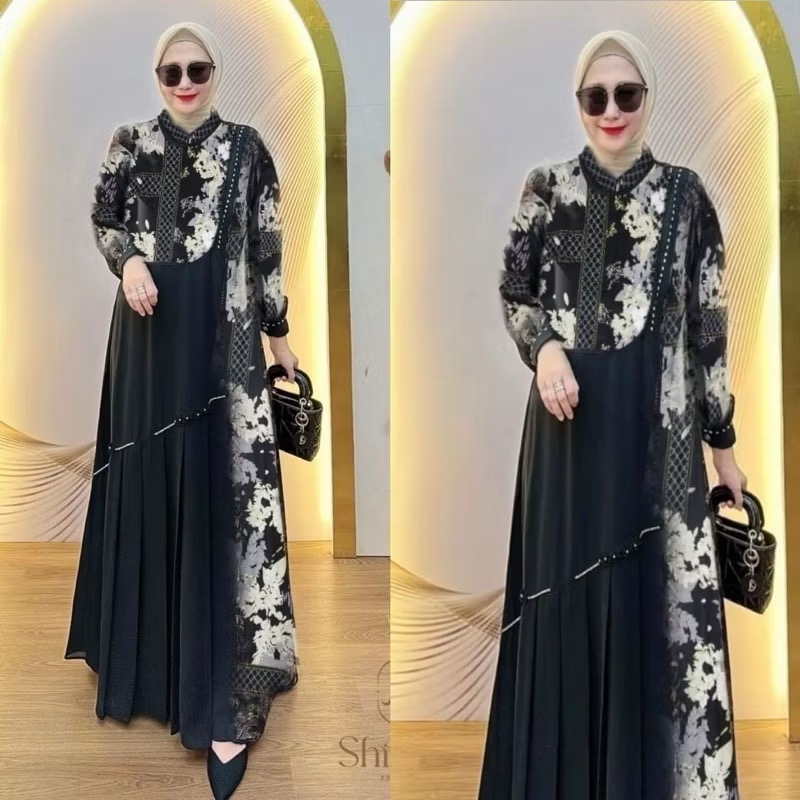 Gamis Pesta Mewah Elegan / Gamis Jumbo LD 140 Terbaru Dan Kekinian