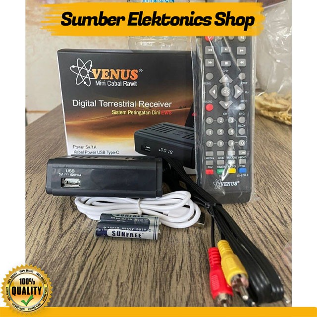 SES Set Top Box VENUS Cabe Rawit HD TV Digital STB Venus Mini DVBT2 UHF EWS Top Quality