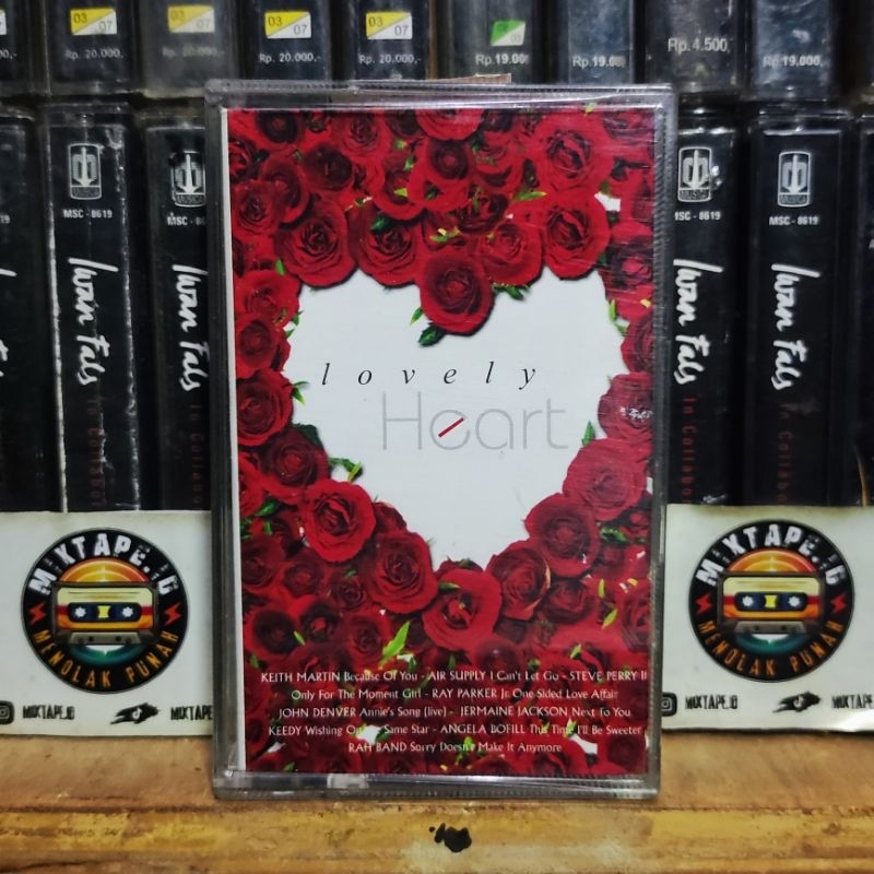 Kaset Pita - Lovely Heart - Kompilasi Barat - Keith Martin - Air Supply - Steve Perry - Ray Parker -