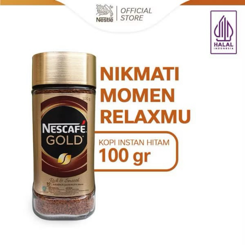 

NESCAFE GOLD Kopi instan kopi hitam jar 100gr