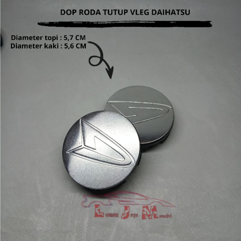 dop roda tutup velg mobil XENIA 2005-2015 LUXIO GRAND MAX diameter 5,7cm HARGA 1PCS