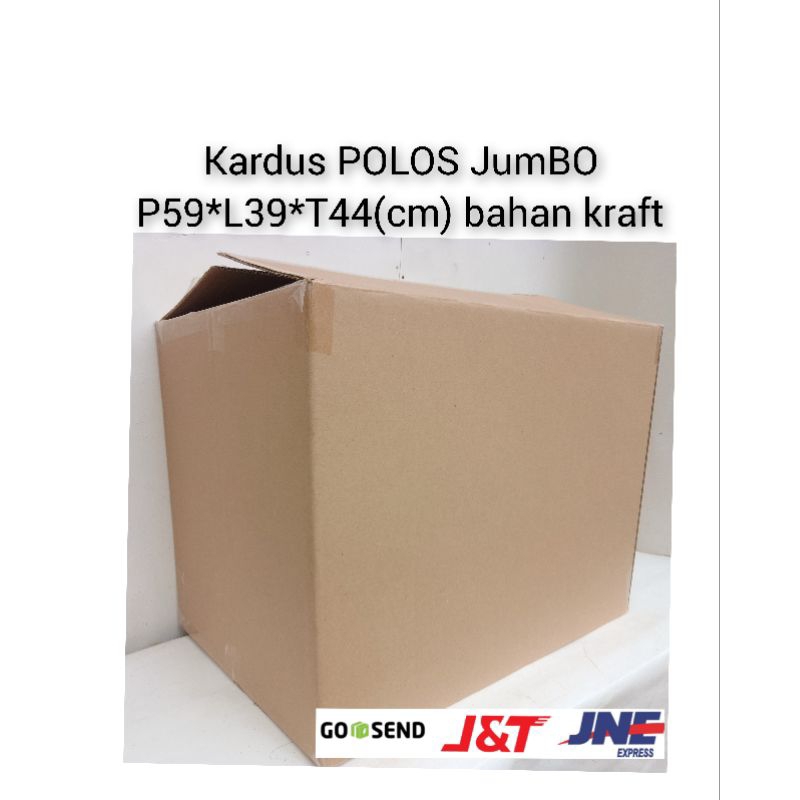 

kardus polos jumbo besar p59*l39*t44(cm) bahan kraft