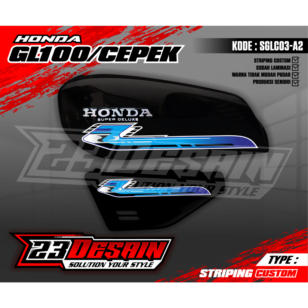 striping GL 100 Striping GL 125 sriping CBK5 stiker GL Striping GL 100 Variasi Stiker GL 100 GL100 S