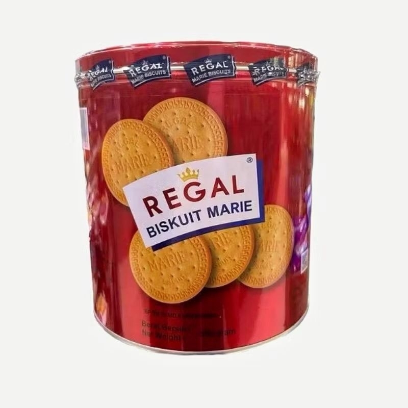 

Regal Marie Bicuits Biskuit Mari 550gr Kaleng Bulat