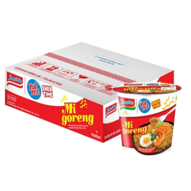 

Pop Mie Mi Instan Cup Goreng isi 12 pcs x 43 gram KARTON