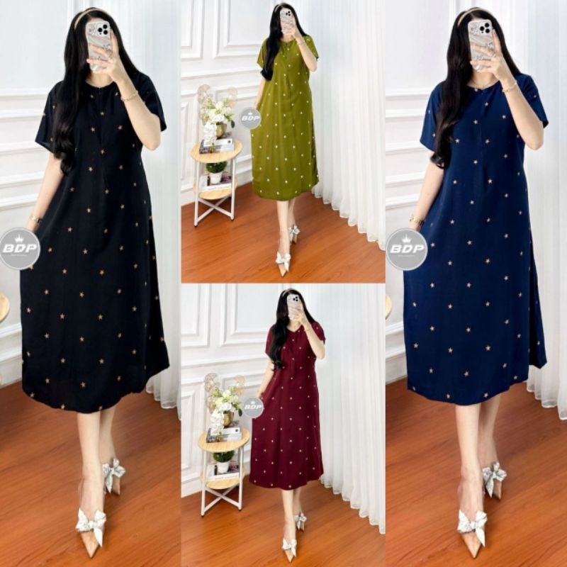 Daster Polkadot, Polkadot Dress, Daster Adem Daster murah