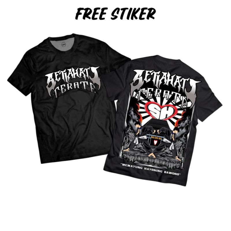 KAOS SETIA HATI TERATE FREE STIKER KEREN