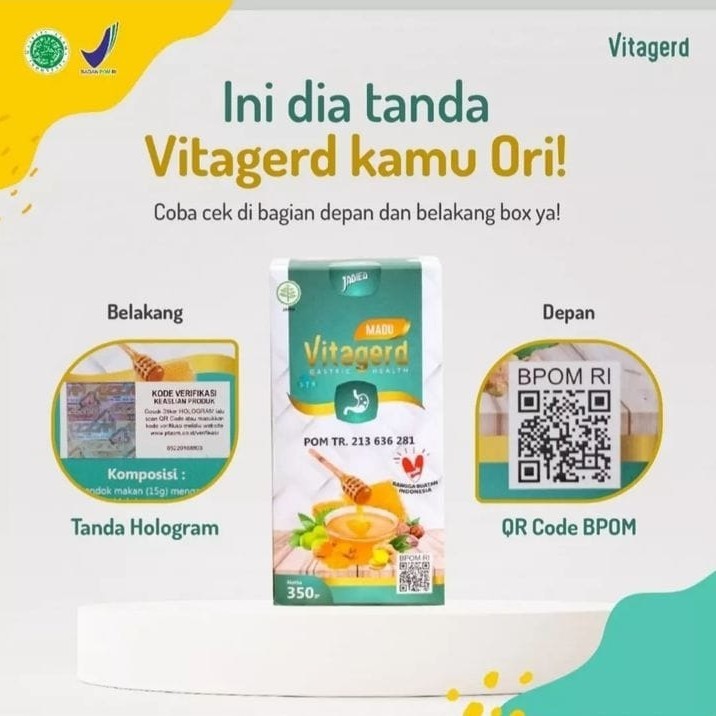 

Madu VITAGERD Original BPOM Obat Herbal Lambung Maag Asli Vita Geerd