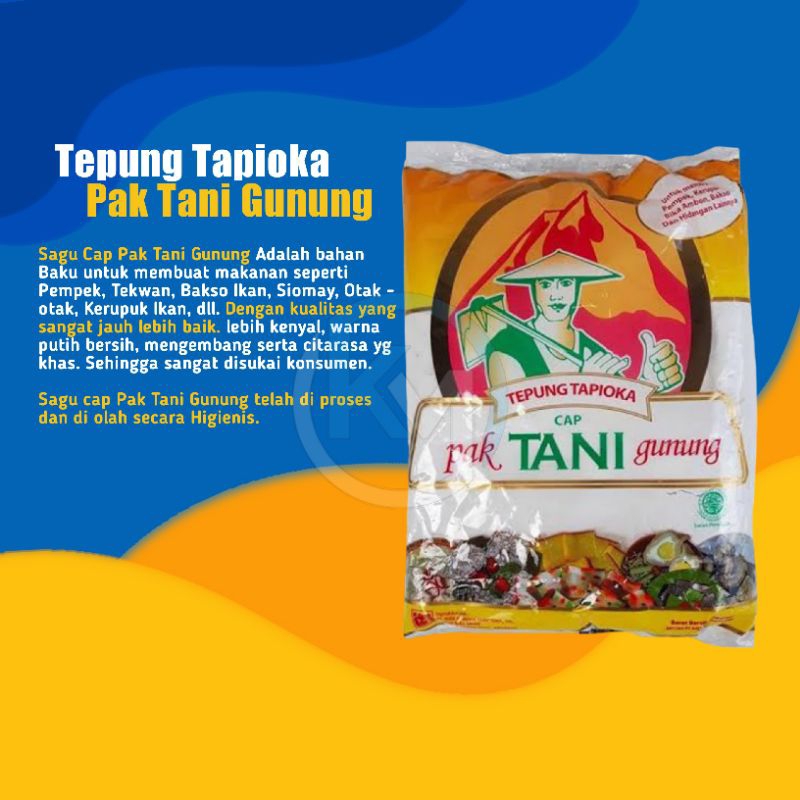 

TEPUNG TAPIOKA CAP PAK TANI KEMASAN 500GR