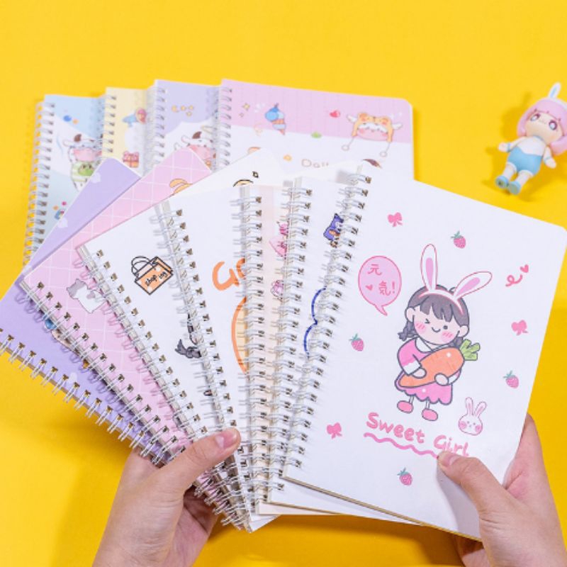 Binder estetik/binder serba guna/buku catatan/buku tulis/buku motif lucu