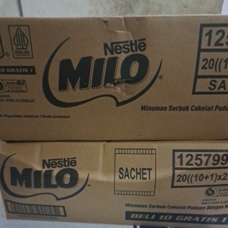 

milo saset 1dus isi 20 renceng
