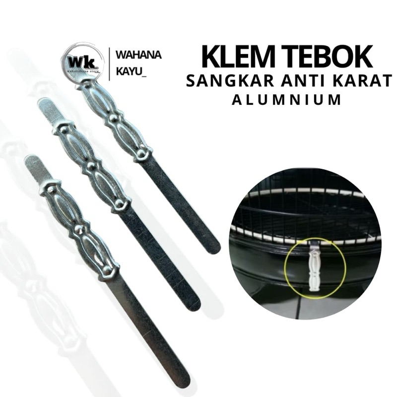 klem tebok besi motif ukir|klem tebok anti karat 1 pcs