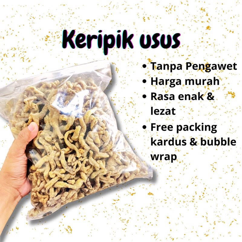 

keripik usus 1 kg enak renyah gurih dan tidak amis bolobadog jajanan viral kripik usus super premium