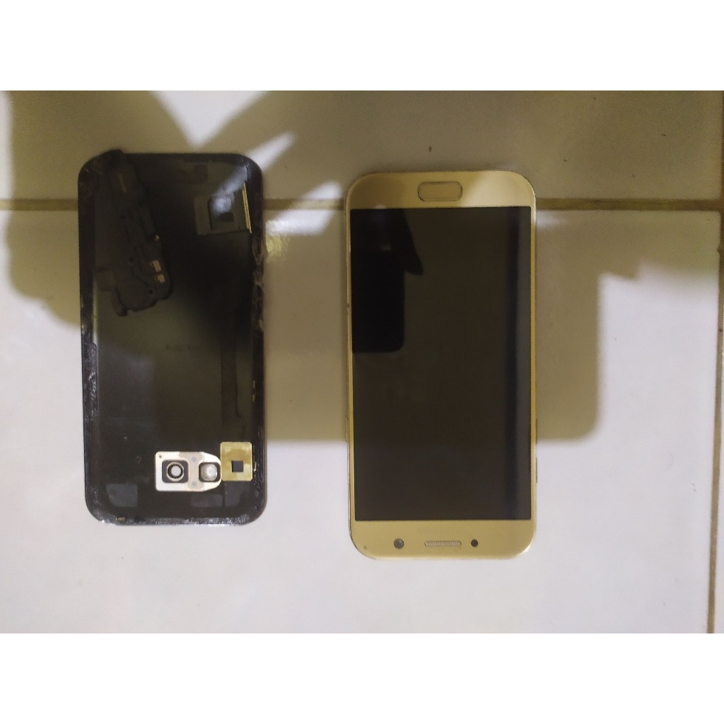 lcd samsung a5 2017 copotan bezel + batre
