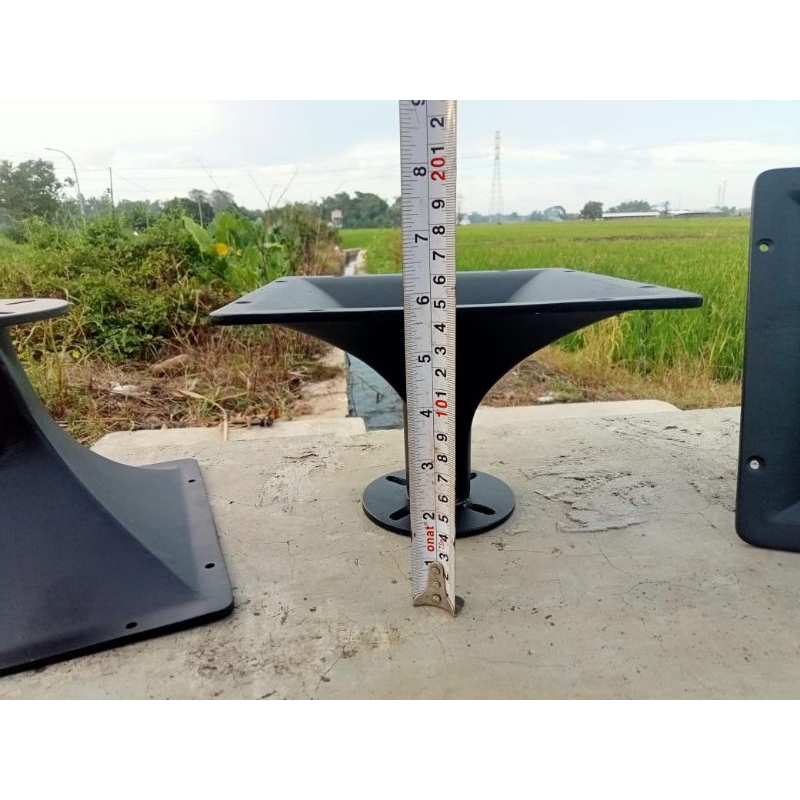 horn tweeter,corong horn tweeter, horn ukuran 22x22 bahan almunium