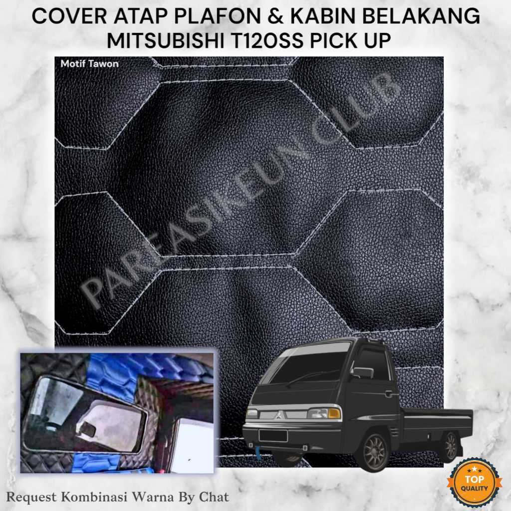Cover Pelapis Plafon Kabin T120ss Mitsubishi Kulit Variasi Interior Aksesoris Motif Tawon