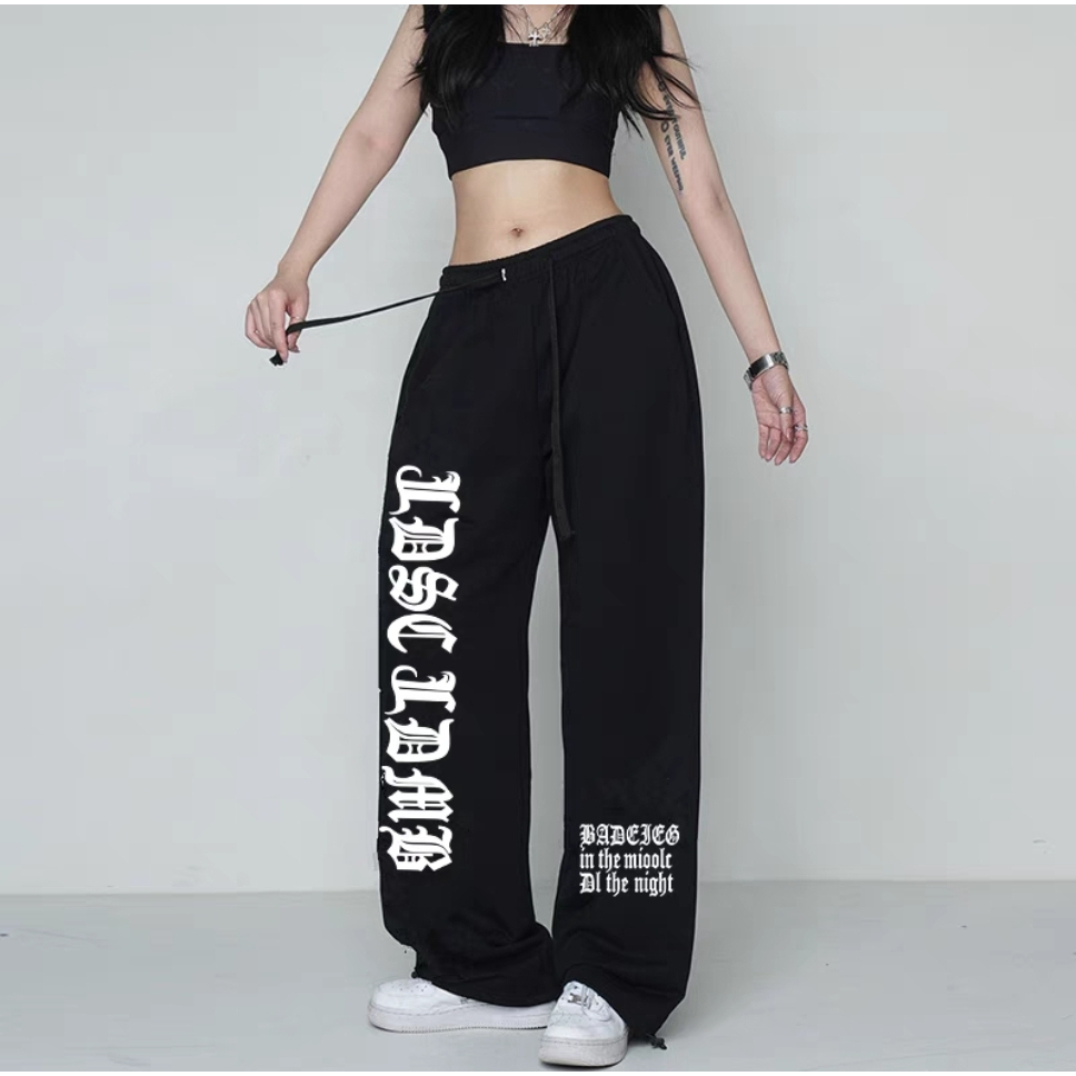 CELANA IDSC BAGGY PANTS  BASIC WANITA STANDAR OVERSIZE - CELANA LOOSE PANTS WANITA KEKINIAN