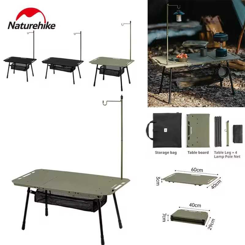 MEJA LIPAT CAMPING H02 TACTICAL TABLE NATUREHIKE CNK2450JJ025