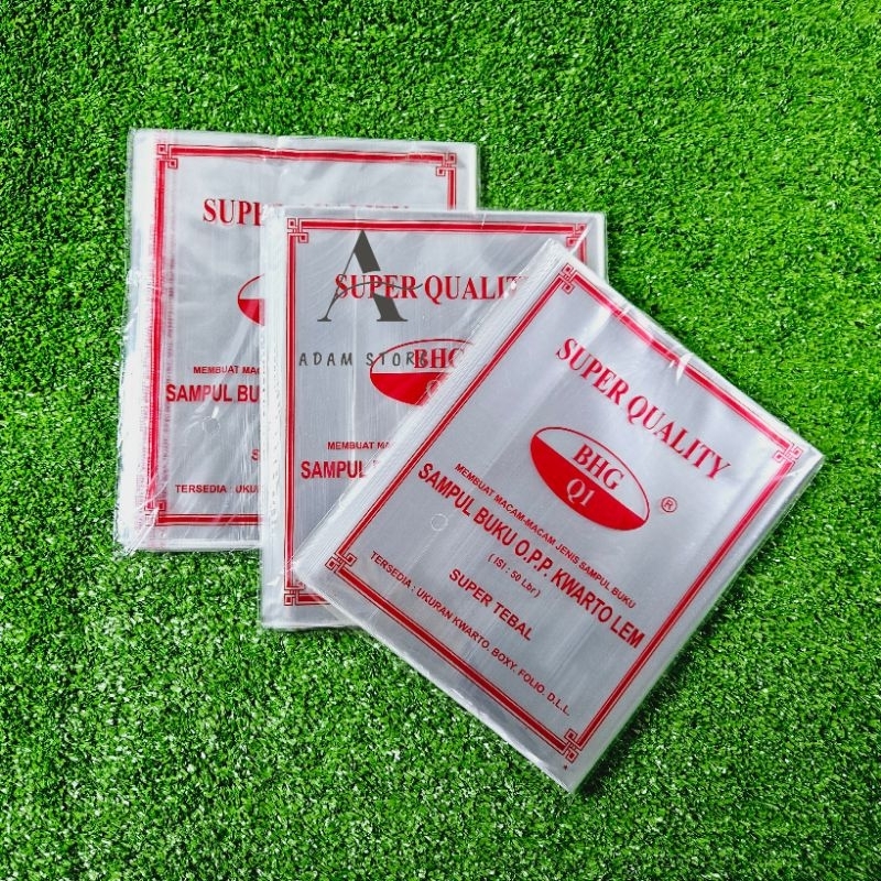 

Sampul Buku plastik Bening OPP//uk kwarto buku biasa ( isi 50 lembar/1 pack )