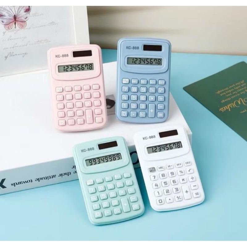 

Kalkulator mini 8 digit ukuran saku warna lucu