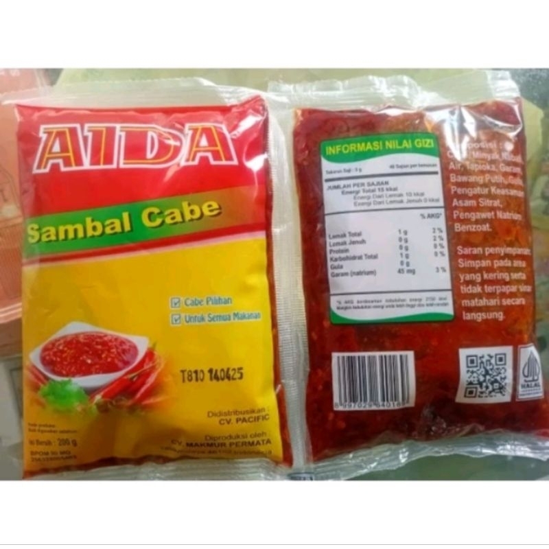 

AIDA Chili Oil / sambal cabe Instan 200g