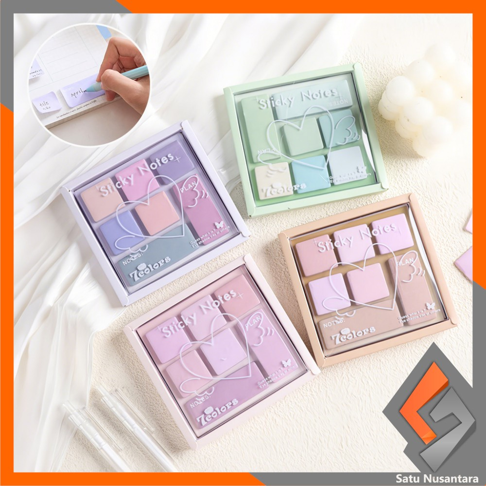 

SN-A117 Sticky Note Bentuk Eyeshadow Mini / Sticky Notes Macaron Pallate Edition / Memo Tempel Mini Catatan Kecil Lucu