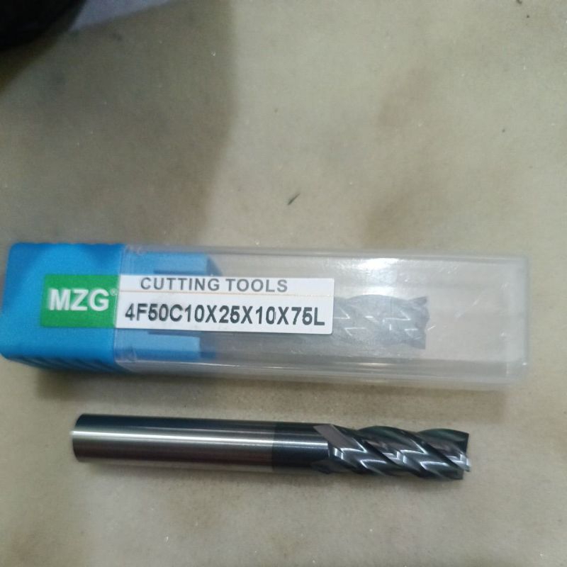 endmill carbide 4 flute 10mm x 25mm x 10mm x 75mm