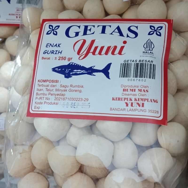 

Getas Ikan 250 gram