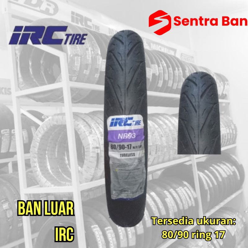 Ban luar tubless tubeless irc 80/90 ring 17 nr93