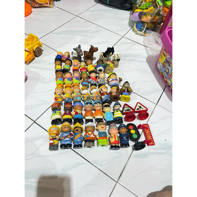 figur elc happyland, fisher price little people dan little tikes