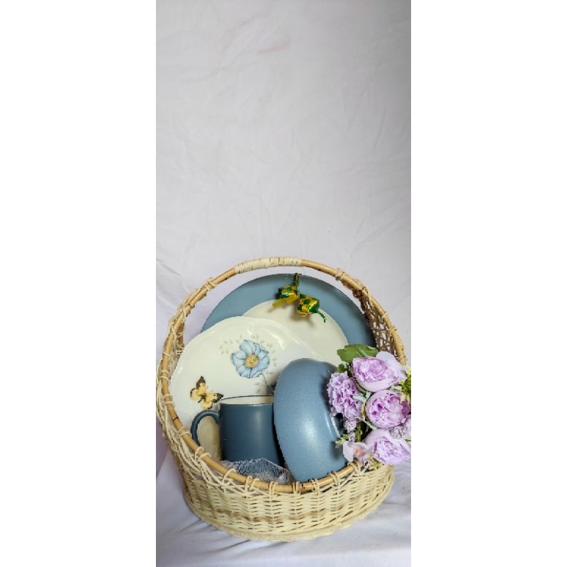 SET HAMPERS PIRING KERAMIK | PIRING CANTIK | SET HAMPERS NIKAHAN | SET HAMPERS ULTAH