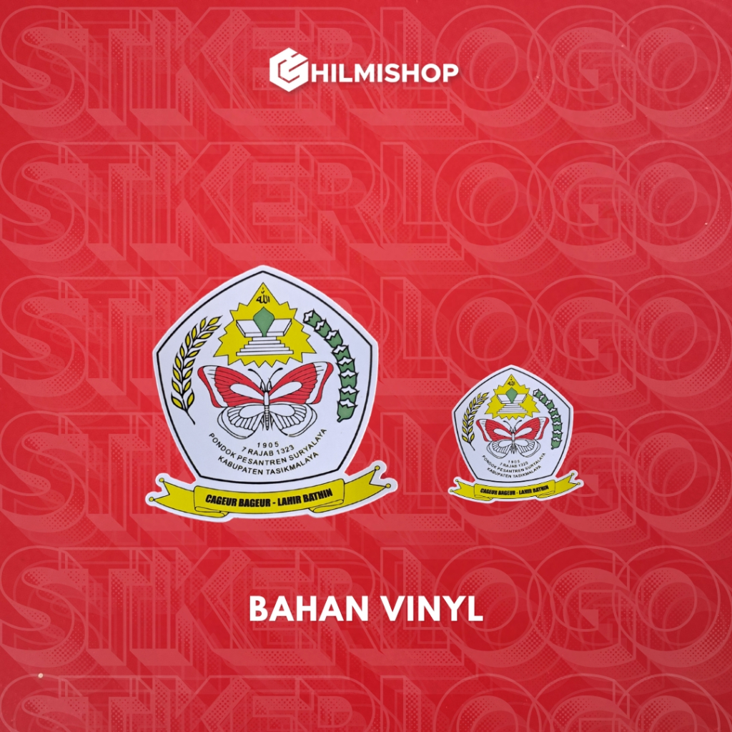 

Stiker Logo Suryalaya bahan vinyl