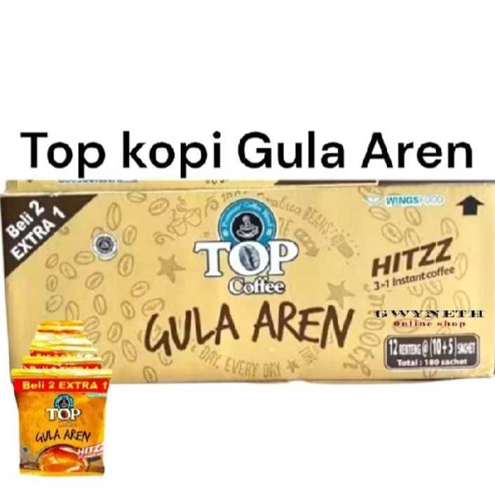 

1 Karton Top KOPI Gula Aren Hitzz 180 Sachet