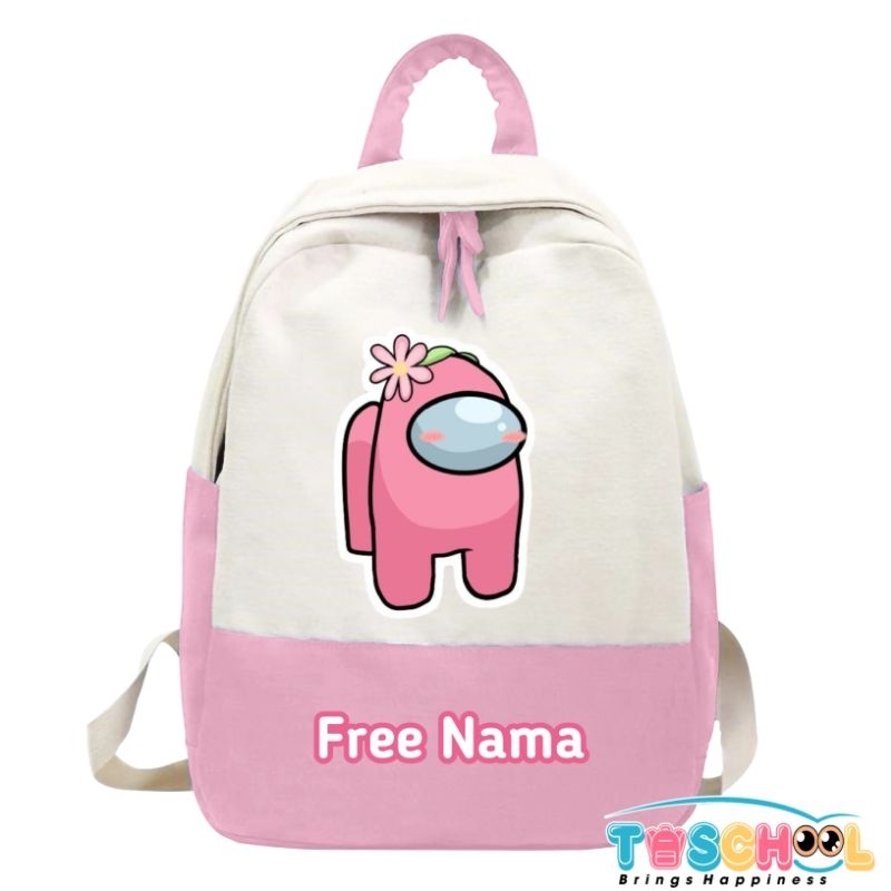 TAS RANSEL ANAK AMONG US FREE NAMA