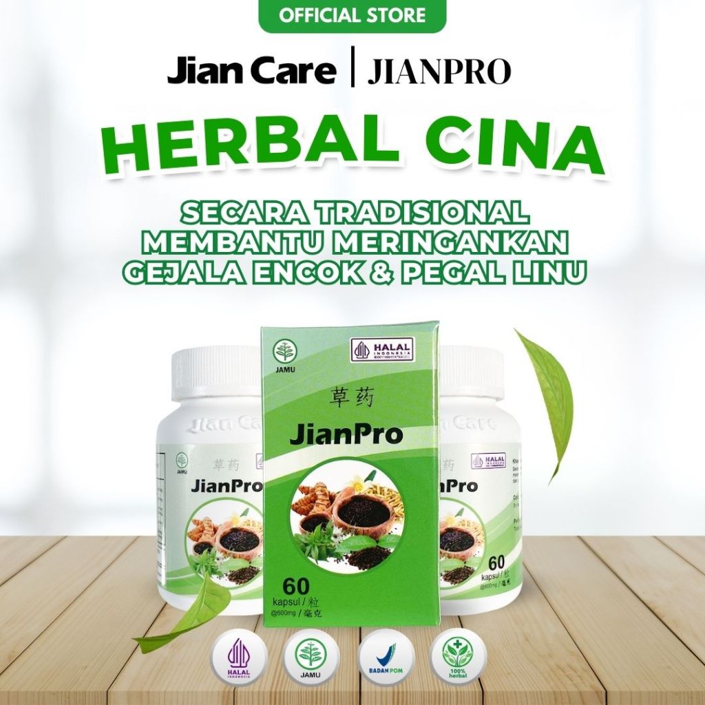 Jian Care Jianpro - Herbal Cina Tradisional AMAN terdaftar BPOM 60 Kapsul