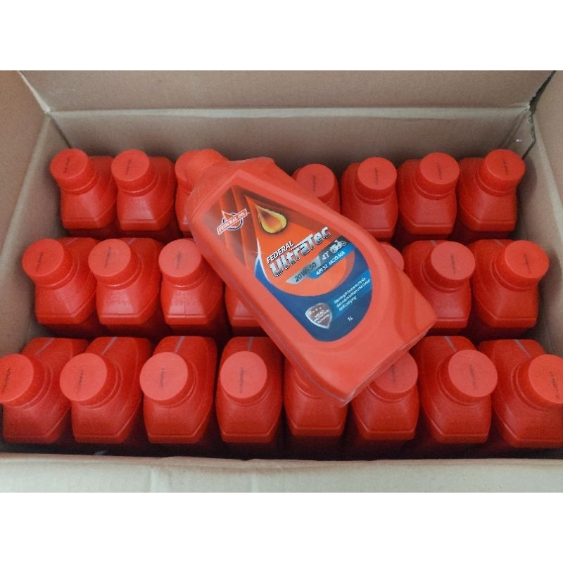 Oli Mesin Federal Ultratec 1 Liter 1Dus 24Pcs Oli Mesin Motor Federal Ultratec 1 Liter