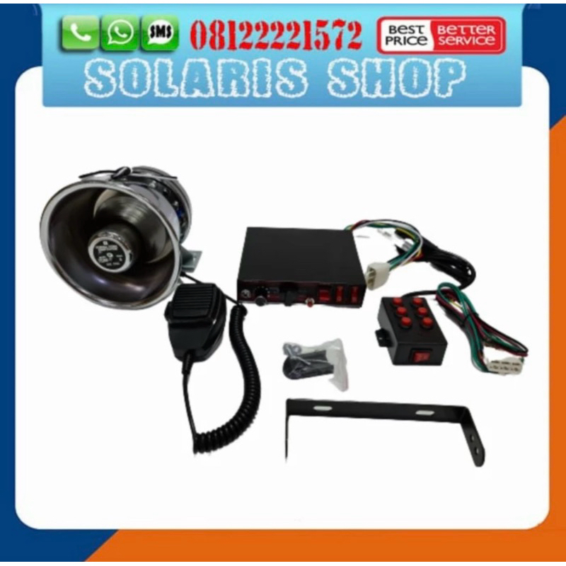 Paket Toa Speaker Sirine Patwal/Toa CHROME + Ampli Jumper Set