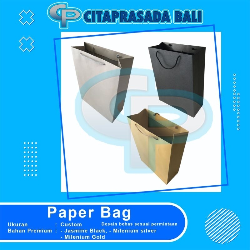 

paper bag premium, paper bag custom, paper bag milenium