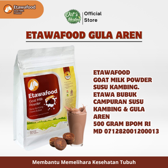 

Etawafood Susu Etawa Bubuk Gula Aren 500gr – Sehat Alami, Cocok untuk Gula Darah & Sendi