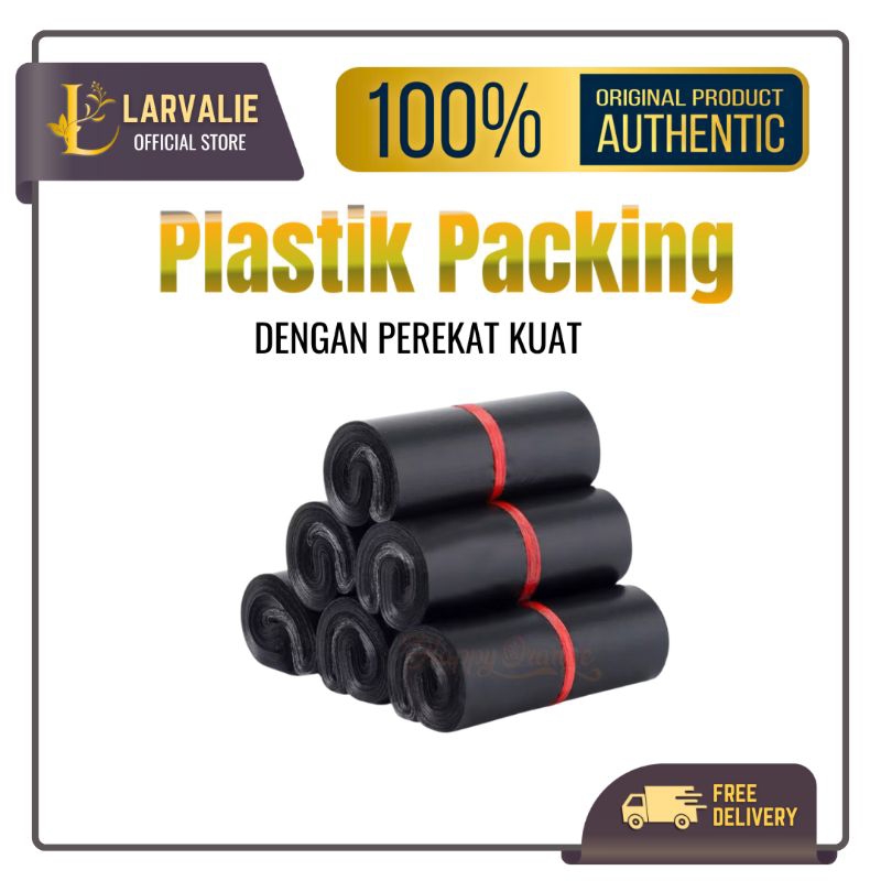 Plastik packing paket plastik online shop dengan lem perekat anti air isi 100 pcs 100 lembar