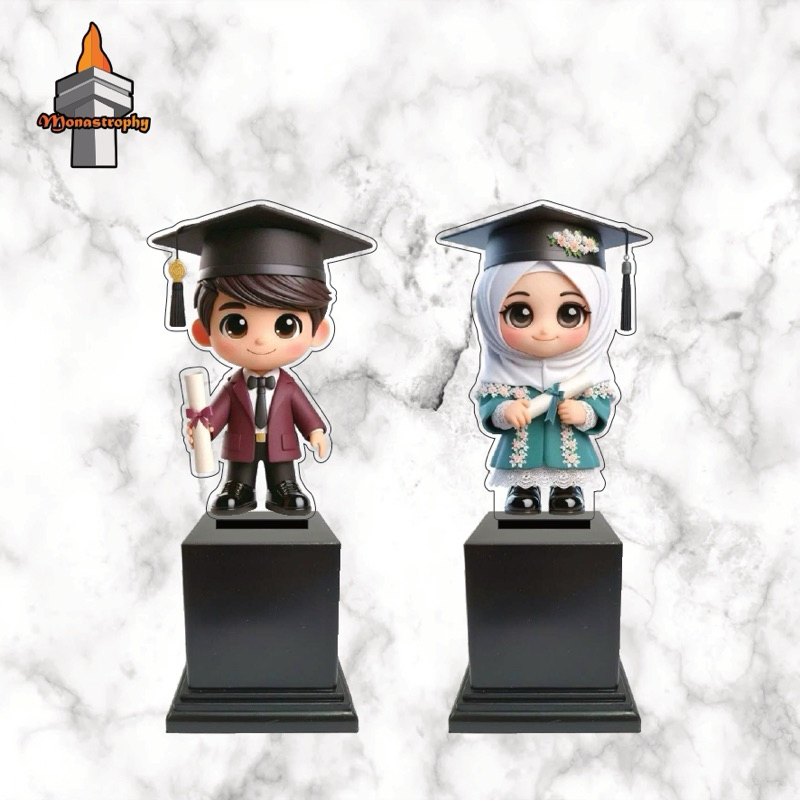 PIALA WISUDA ANAK TERBAIK | Plakat Wisuda Akrilik SD TK Murah