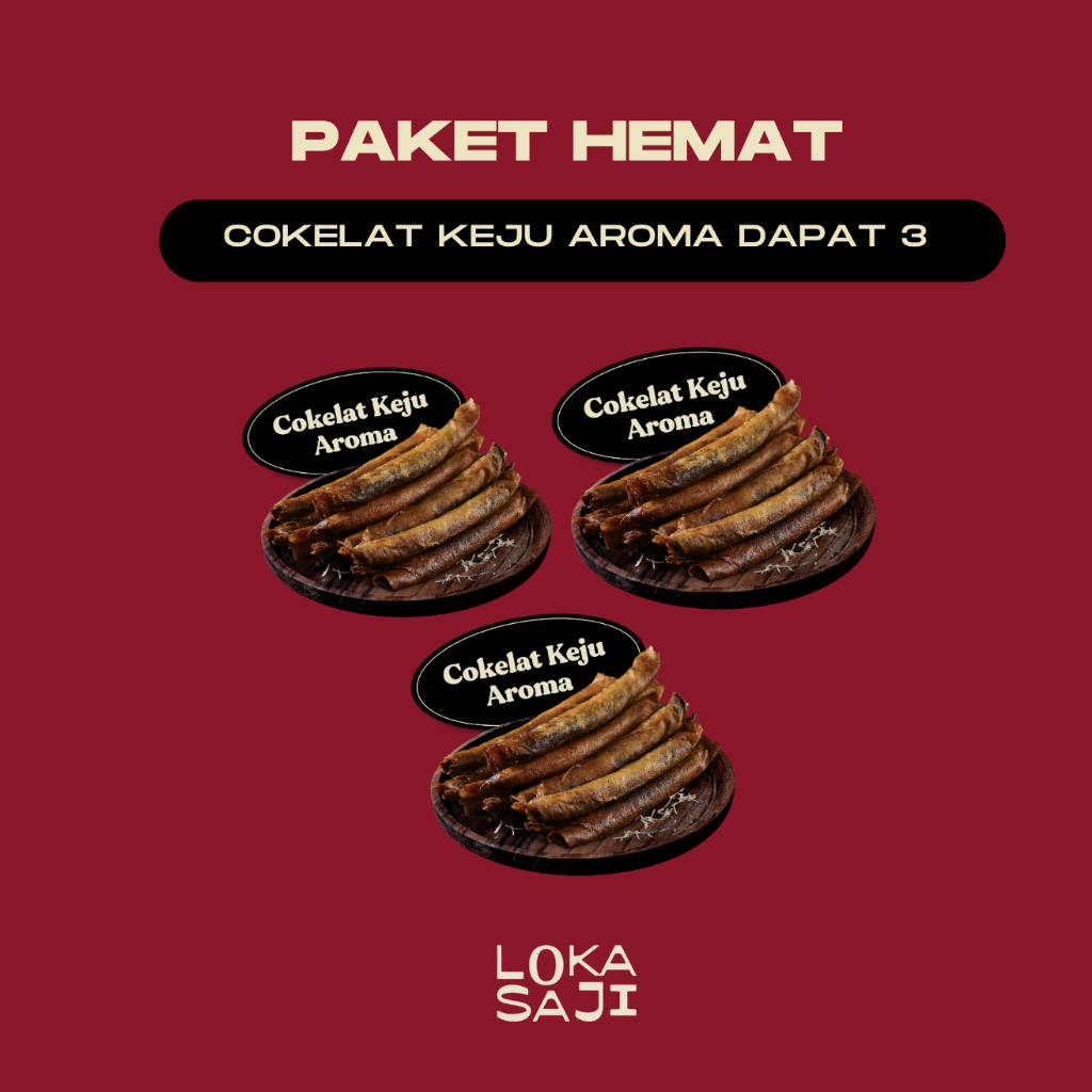 

LOKASAJI - Paket Hemat Cokelat Keju Aroma Dapat 3