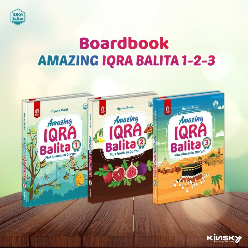 Bundling Boardbook Amazing Iqra Balita l Kinsky