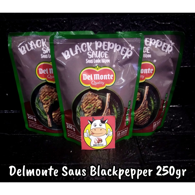 

DEL MONTE SAOS BLACKPAPER 250GR//1KG-BUMBU MASAK-BRONTZ JOGJA