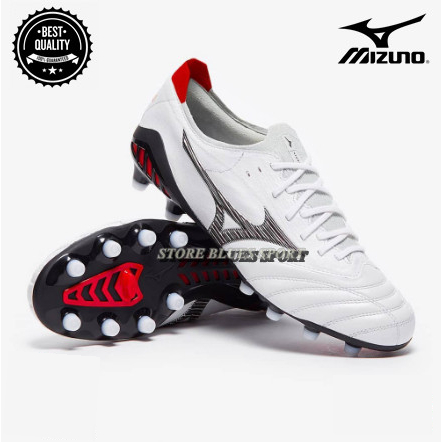 Sepatu Bola Mizuno Morelia Neo 3 BETA White Black Red