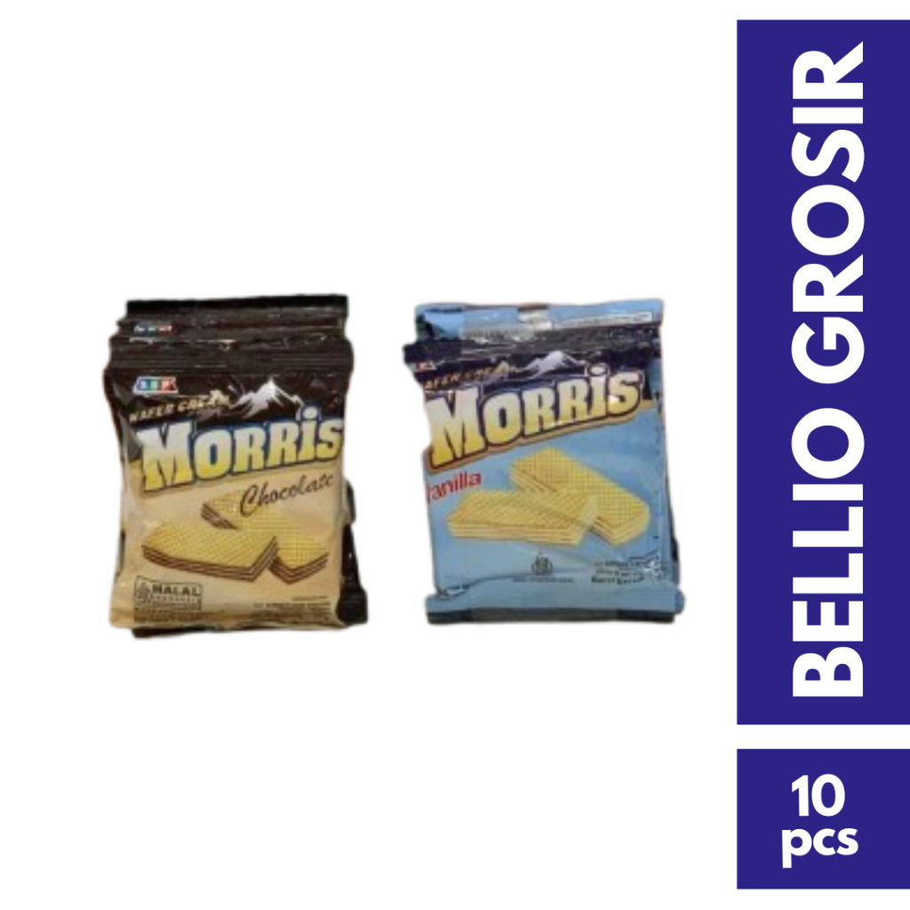 

Morris wafer cream 10pcs / Morris wafer vanila / Morris wafer coklat / Morris wafer enak murah
